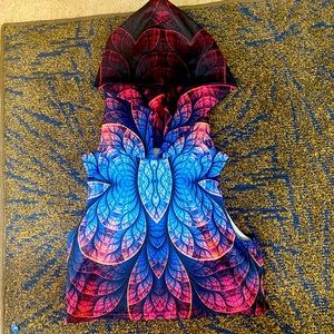 Devil Walking Rave Top with hood